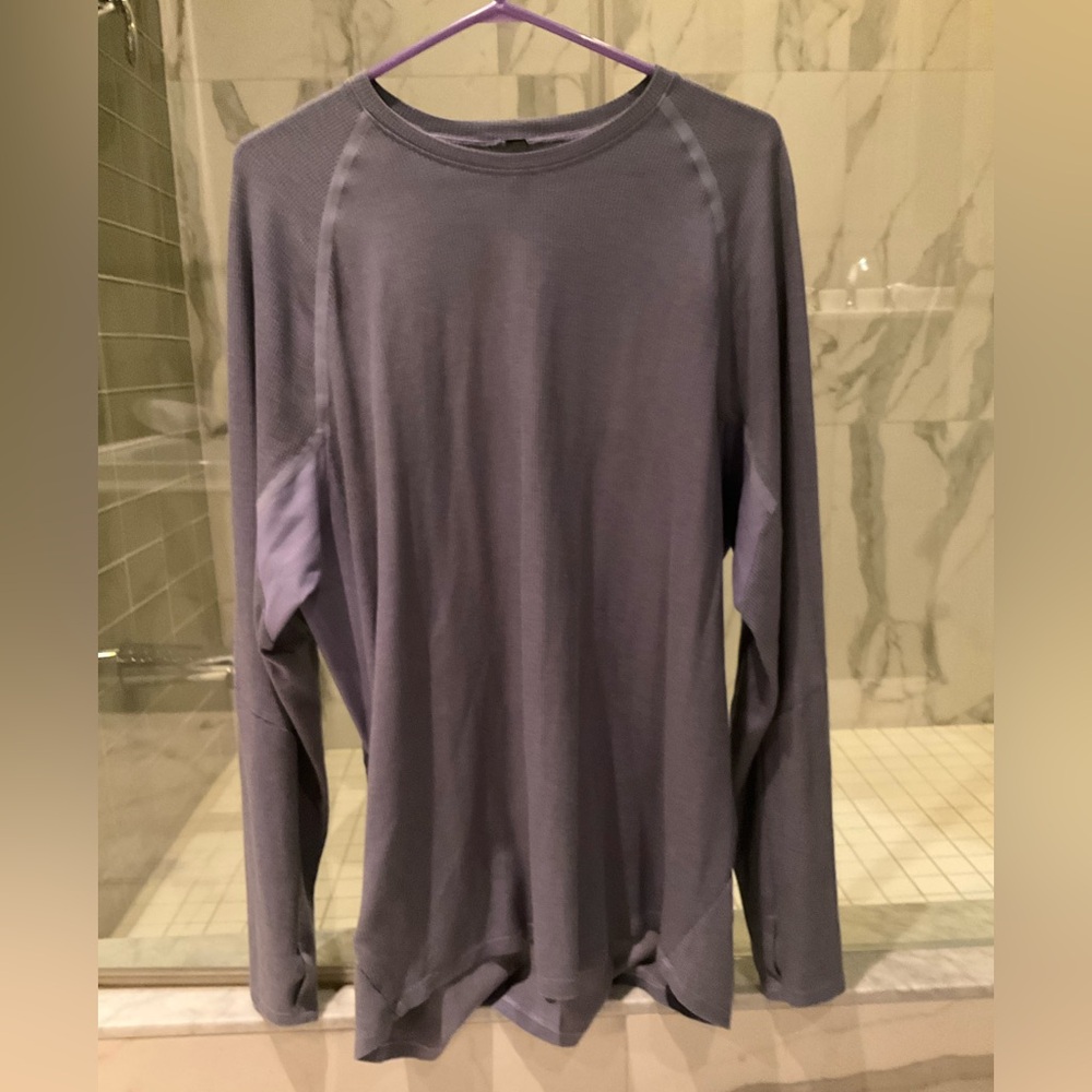 Lululemon athletica waffle top blue